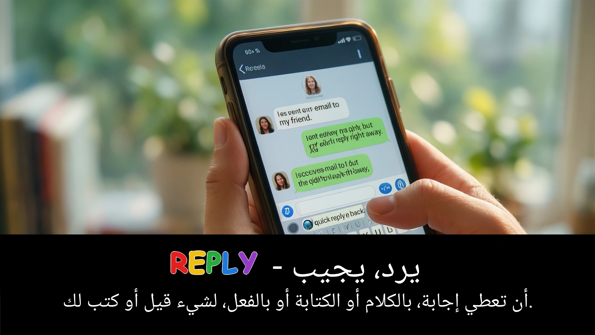 Arabic Illustration for reply